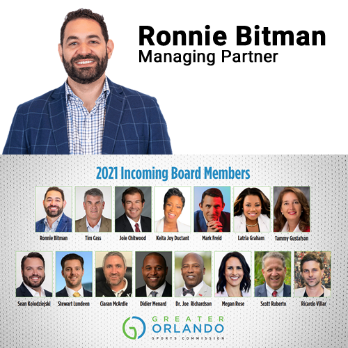 Ronnie Bitman selected to Greater Orlando Sports Commission